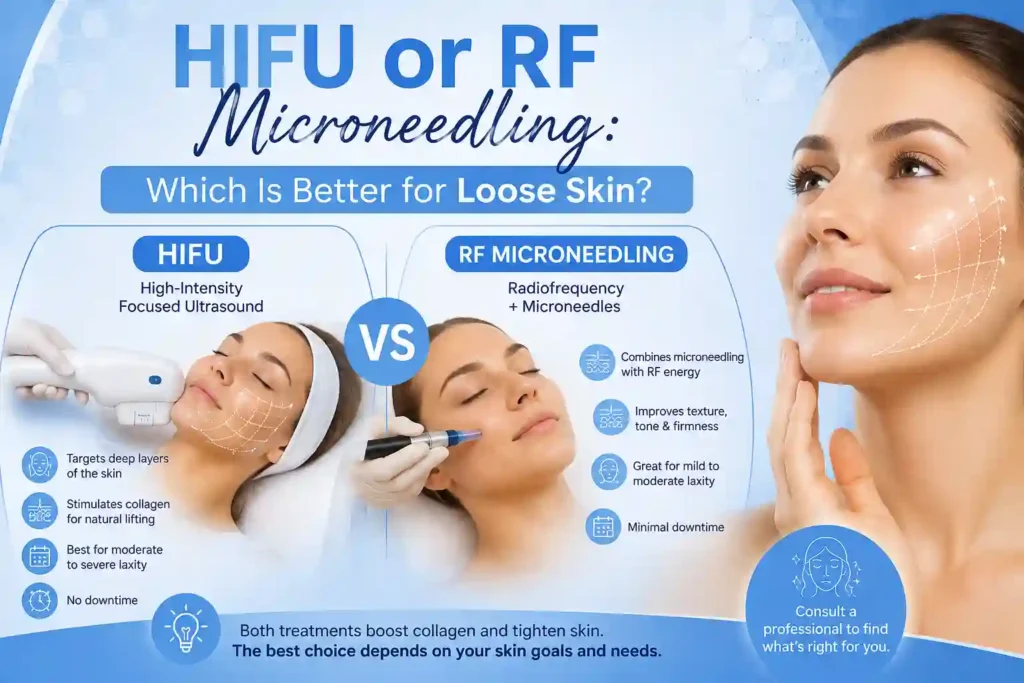 Lost the Weight but Not the Loose Skin? What You Should Know 2 HIFU or RF Microneedling: Which Is Better for Loose Skin Hythe?